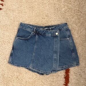 Zara Blue Denim Skort